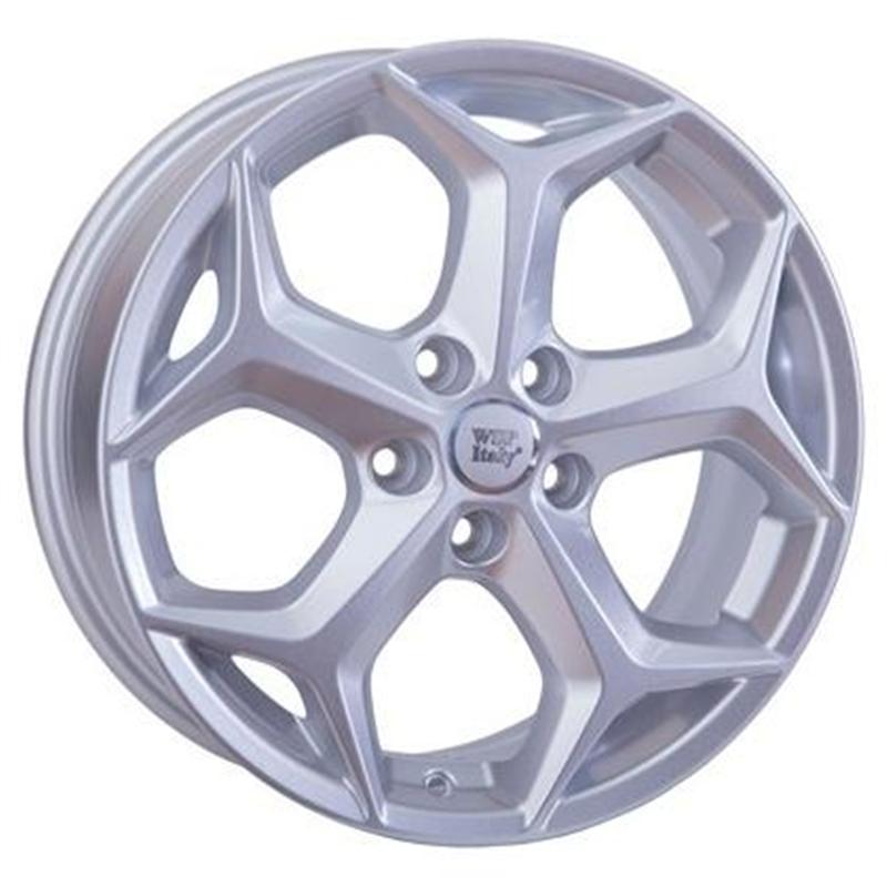 Cerchi in Lega WSP ITALY W957 New Delhi Silver Shine 5 fori 17\" 7X17 ET55 5x108